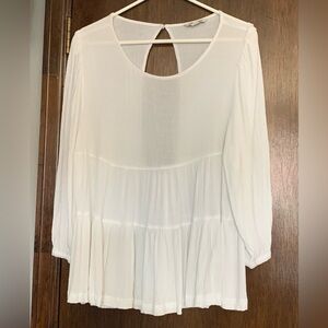 American Eagle Outfitters Ladies Top White Size Large